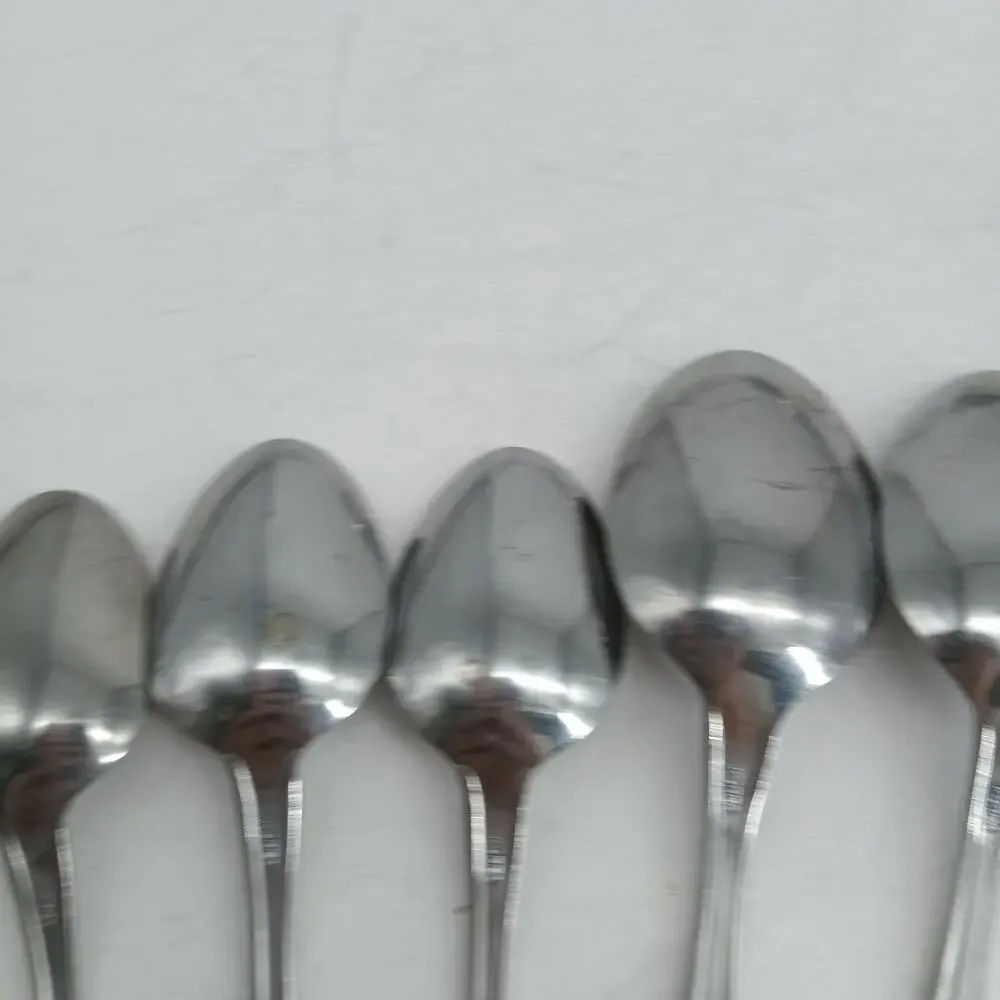 7X Spoons Washington Forge SPRING MEADOW Stainless Flatware Table TEASPOONS